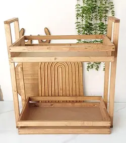 استند دوطبقه نرده ای