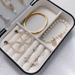 جعبه جواهرات چرمی وارداتی VT1992