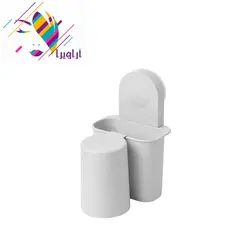 نگهدارنده مسواک و خمیردندان به همراه لیوان ایکیا مدل ranen