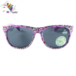عینک آفتابی دخترانه یونیکورن ضد اشعه UV-400 به همراه بگ عینک