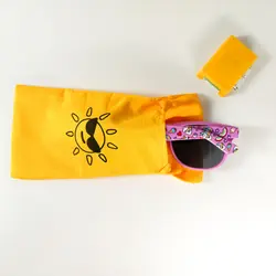 عینک آفتابی دخترانه یونیکورن ضد اشعه UV-400 به همراه بگ عینک