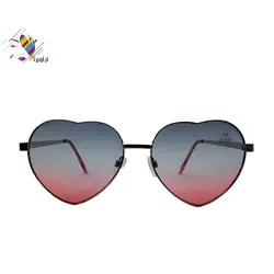 عینک آفتابی دخترانه SUN OZUN مدل قلبی ضد اشعه UV-400 همراه با بگ عینک