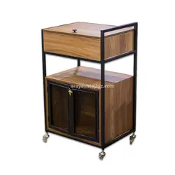 ترولی آرایشگاهی مدل تاکارا چوبی