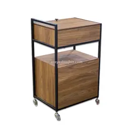 ترولی آرایشگاهی مدل تاکارا چوبی