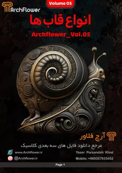 مجموعه فایل های سه بعدی انواع قاب های کلاسیک Archflower_Vol.05