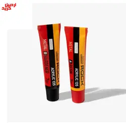 چسب دوقلوی اکرلیک مات راک مخصوص تعمیر فلزات و پلاستیک acrylic metal rock 14gr