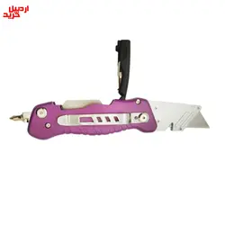 کاتر حرفه ای تاشوی تیغه ذوزنقه ای گلد لند Gold Land Folding Knife Model GL-600