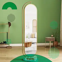 آینه ایستاده پایه دار استیل مدل فروشگاهی