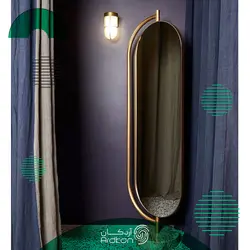 آینه ایستاده پایه دار استیل مدل فروشگاهی