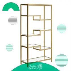 قفسه کتابخانه و شلف استیل مدل پله ای