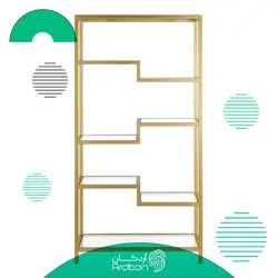 قفسه کتابخانه و شلف استیل مدل پله ای