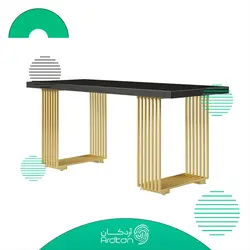 میز اداری و مدیریتی پایه استیل با رویه چوب