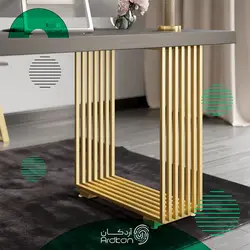میز اداری و مدیریتی پایه استیل با رویه چوب