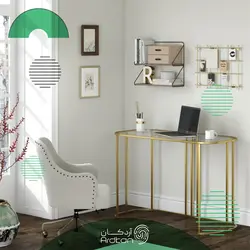 میز لپ تاپ استیل لبه گرد