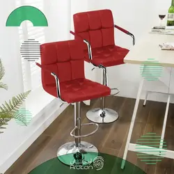 صندلی استیل جک دار برای جزیره