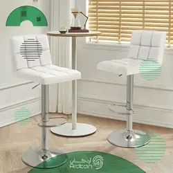 صندلی کانتر استیل در دو رنگ نقره ای و طلایی