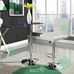 صندلی کانتر استیل در دو رنگ نقره ای و طلایی