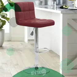 صندلی کانتر استیل در دو رنگ نقره ای و طلایی