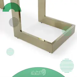 میز ناهار خوری استیل 6 نفره به همراه صندلی طرح قلاب