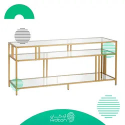 میز تلویزیون استیل طرح قفسه کتاب مدل نوژن