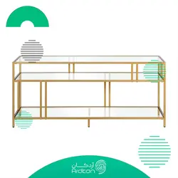 میز تلویزیون استیل طرح قفسه کتاب مدل نوژن