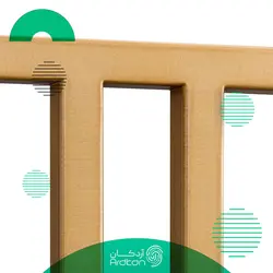 میز تلویزیون استیل طرح قفسه کتاب مدل نوژن