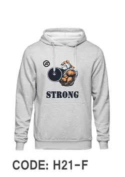 هودی طوسی دورس داخل کرک طرح بدنسازی STRONG کد H121
