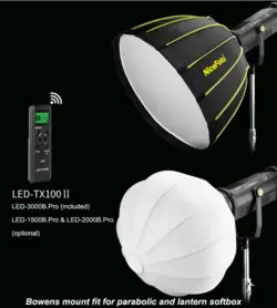 نور  NiceFoto 300W daylite LED-3000B.Pro COB LED Video Light