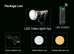 نور  NiceFoto 300W daylite LED-3000B.Pro COB LED Video Light