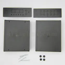 باکس پلاستیکی تجهیزات الکترونیکی رومیزی ABD162-A2 با ابعاد 57×130×170 میلی متر