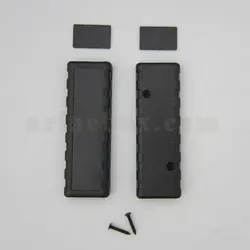 باکس پلاستیکی تجهیزات الکترونیکی رومیزی مدل ABD135-A2 با ابعاد 25.8×38×114 میلی متر