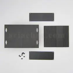 جعبه آلومینیومی منبع تغذیه موبایل ABL434-A2M با ابعاد 41×147×100 میلی متر