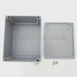 جعبه اتصالات ضدآب فلزی آلومینیومی AW605-A1 با ابعاد 93×175×195 میلی متر