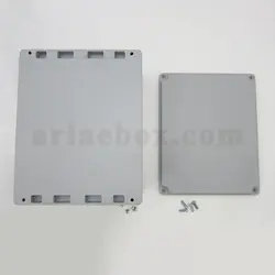 جعبه اتصالات ضدآب فلزی آلومینیومی AW605-A1 با ابعاد 93×175×195 میلی متر