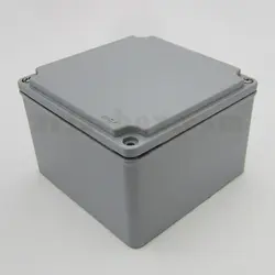 جعبه ضدآب آلومینیومی تجهیزات الکترونیکی AW602-A1 با ابعاد 91×132×132 میلی متر