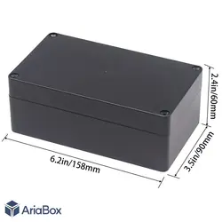 جعبه ضدآب منبع تغذیه امنیتی صنعتی ABW205 با ابعاد 60×90×158 میلی متر