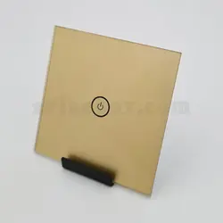 شیشه تک پل طلایی کلید هوشمند GL2-GP1 با ابعاد 2×86×86 میلی متر