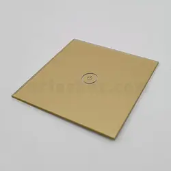 شیشه تک پل طلایی کلید هوشمند GL2-GP1 با ابعاد 2×86×86 میلی متر