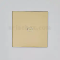 شیشه تک پل طلایی کلید هوشمند GL2-GP1 با ابعاد 2×86×86 میلی متر