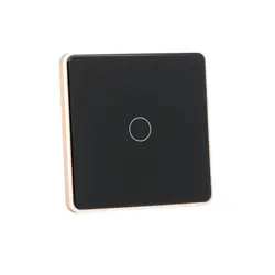 باکس کلید هوشمند یک پل مشکی با فریم فلزی S904-A2P1 Alu با ابعاد 35×86×86 میلی متر