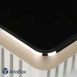 باکس کلید هوشمند یک پل مشکی با فریم فلزی S904-A2P1 Alu با ابعاد 35×86×86 میلی متر