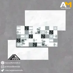 سرامیک دیواری طرح کوبیسم سفید