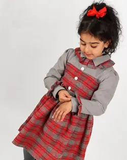 پیراهن چهارخونه ماهک